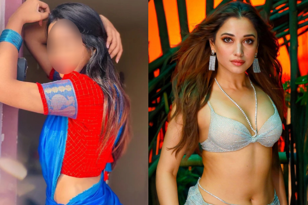Serial actress giving dub in glamor dance